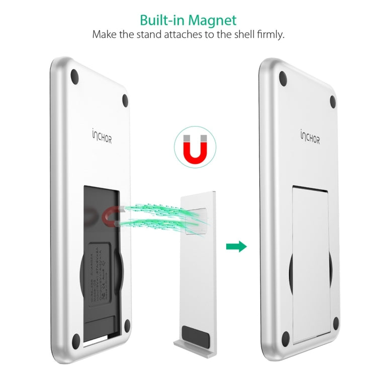 Inchor-C2 9V 1A / 5V 1A Output Dual Coil Design Qi Standard Wireless Charger, Support Fast Charging, For iPhone X & 8 & 8 Plus, Galaxy, Huawei, Xiaomi, LG, Nokia, Google and other Smart Phones