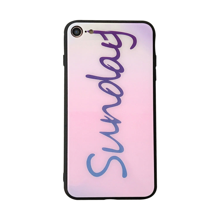 For iPhone SE 2020 & 8 & 7 Creative Letters Words Protective Back Cover Soft Case