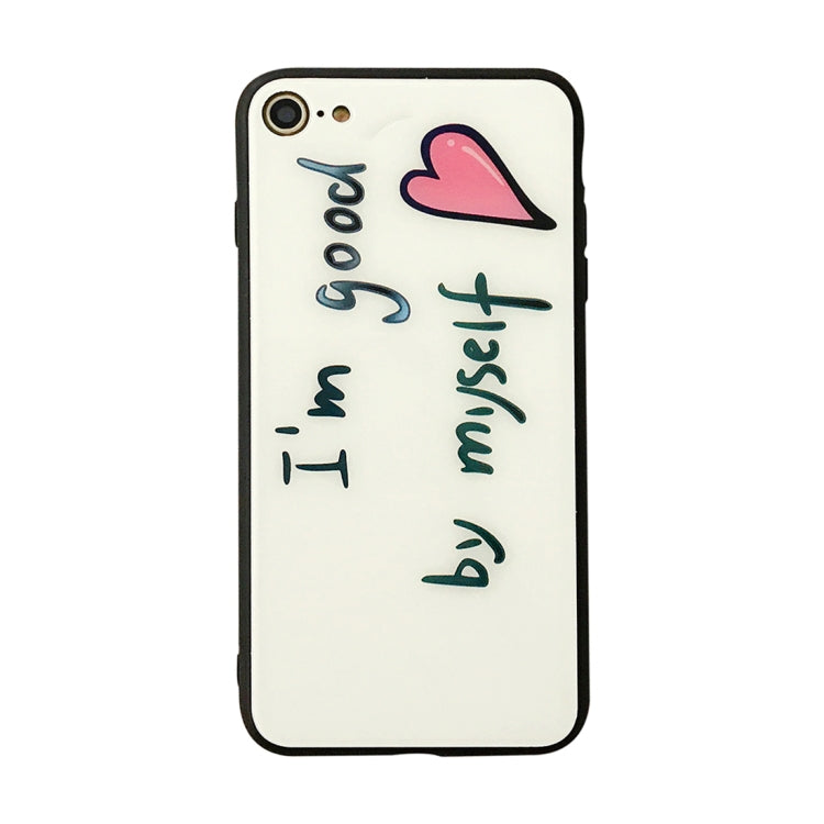 For iPhone SE 2020 & 8 & 7 Creative Letters Words Protective Back Cover Soft Case