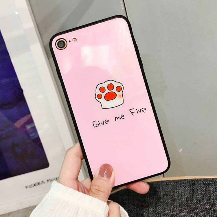 For iPhone SE 2020 & 8 & 7 Cat Claw Pattern Protective Back Cover Soft Case