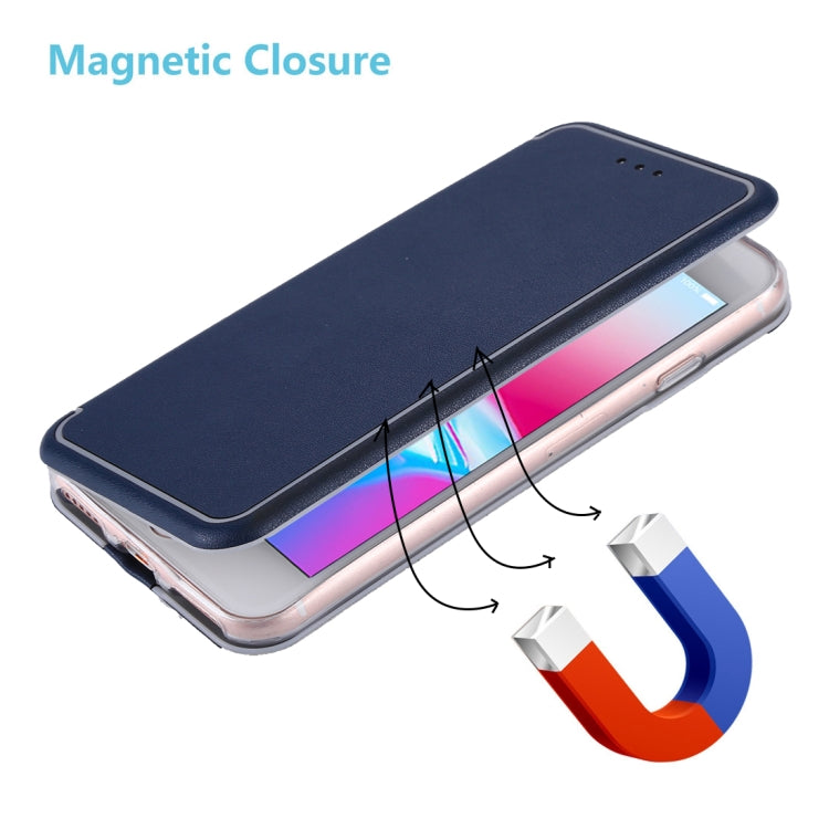 For iPhone 6 & 6s & 7 & 8 Ultra-thin Magnetic Horizontal Flip Shockproof Protective Leather Case with Holder & Card Slot