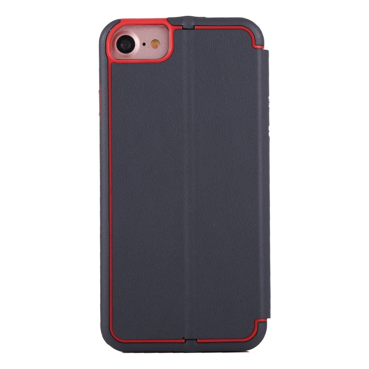 For iPhone 6 & 6s & 7 & 8 Ultra-thin Magnetic Horizontal Flip Shockproof Protective Leather Case with Holder & Card Slot