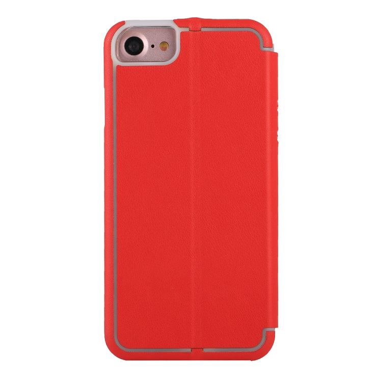 For iPhone 6 & 6s & 7 & 8 Ultra-thin Magnetic Horizontal Flip Shockproof Protective Leather Case with Holder & Card Slot