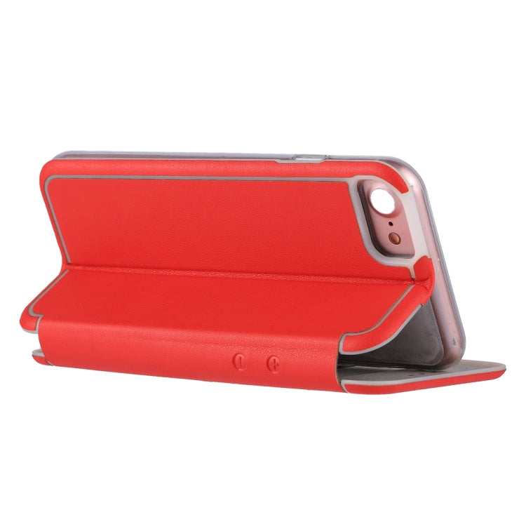 For iPhone 6 & 6s & 7 & 8 Ultra-thin Magnetic Horizontal Flip Shockproof Protective Leather Case with Holder & Card Slot