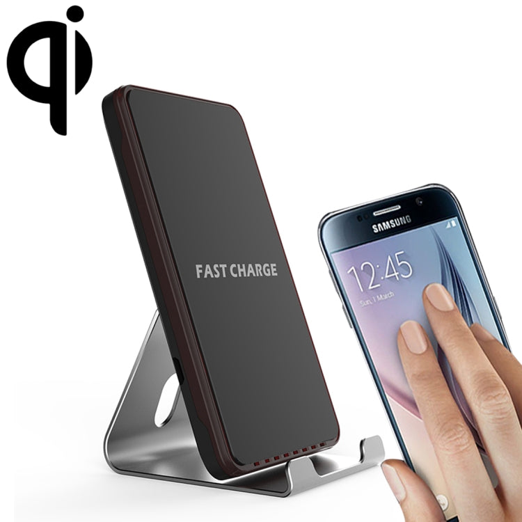 HAMTOD HLP1 10W (Max) Output Qi Standard Fast Charging Wireless Charger, Built-in Cooling Fan, For iPhone, Galaxy, Huawei, Xiaomi, LG, HTC and Other QI Standard Smart Phones (Black)