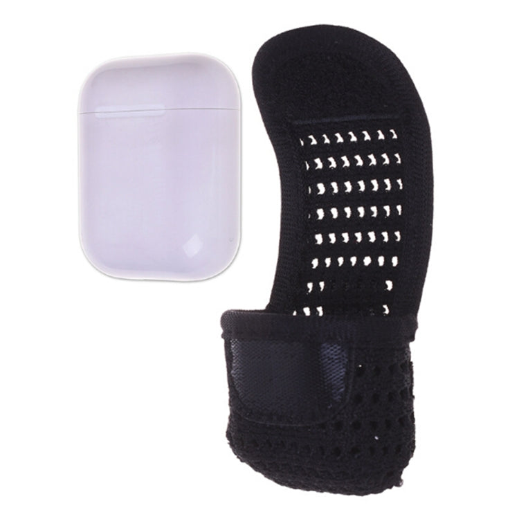 Wireless Bluetooth Earphones Box Sweatproof Mesh Carrying Storage Bag for Apple AirPods 1/2(Earphone is not Included)(Black)