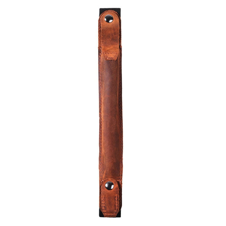 For Apple Pencil Protective Band Elastic Retro PU Leather Pouch Anti-lost Cover(Coffee)