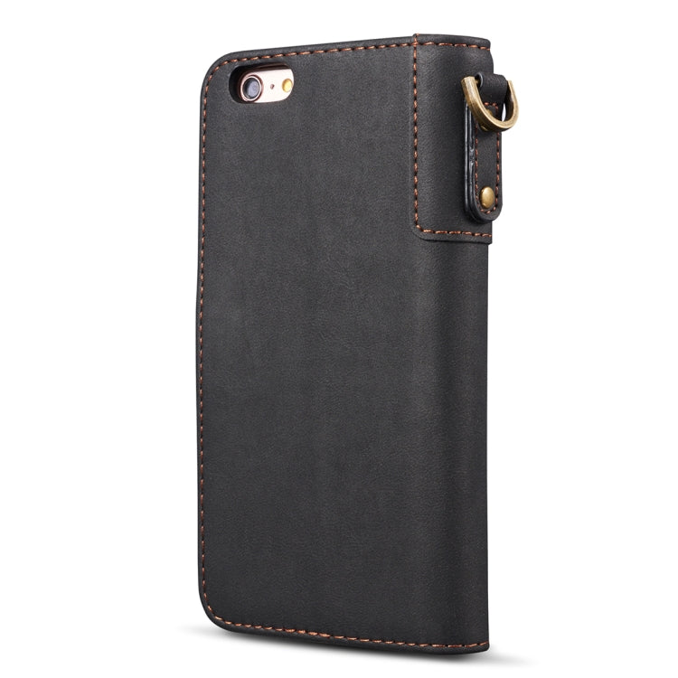 For iPhone SE 2020 & 8 & 7 Retro Cowhide Texture Horizontal Flip Case with Card Slots & Wallet & Holder & Lanyard