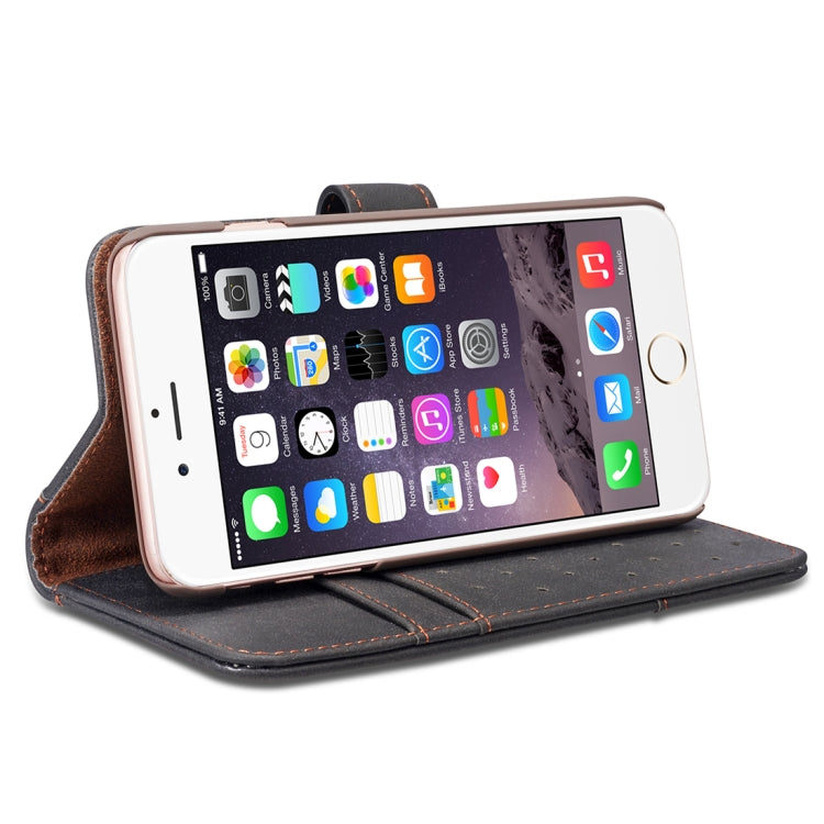 For iPhone SE 2020 & 8 & 7 Retro Cowhide Texture Horizontal Flip Case with Card Slots & Wallet & Holder & Lanyard