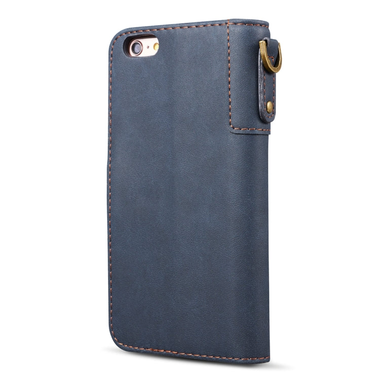 For iPhone SE 2020 & 8 & 7 Retro Cowhide Texture Horizontal Flip Case with Card Slots & Wallet & Holder & Lanyard