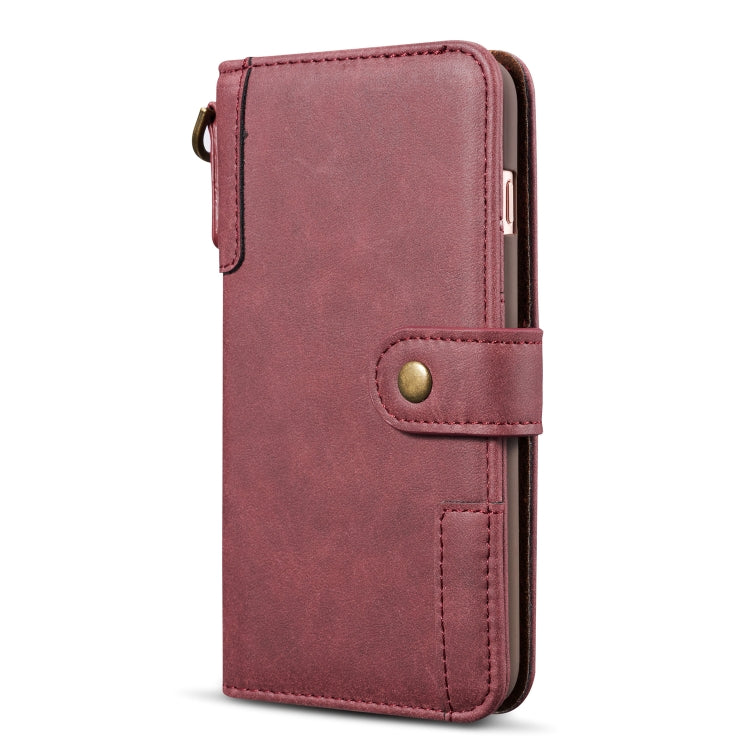 For iPhone SE 2020 & 8 & 7 Retro Cowhide Texture Horizontal Flip Case with Card Slots & Wallet & Holder & Lanyard