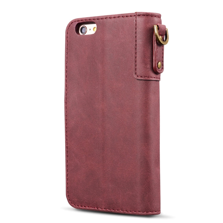 For iPhone SE 2020 & 8 & 7 Retro Cowhide Texture Horizontal Flip Case with Card Slots & Wallet & Holder & Lanyard