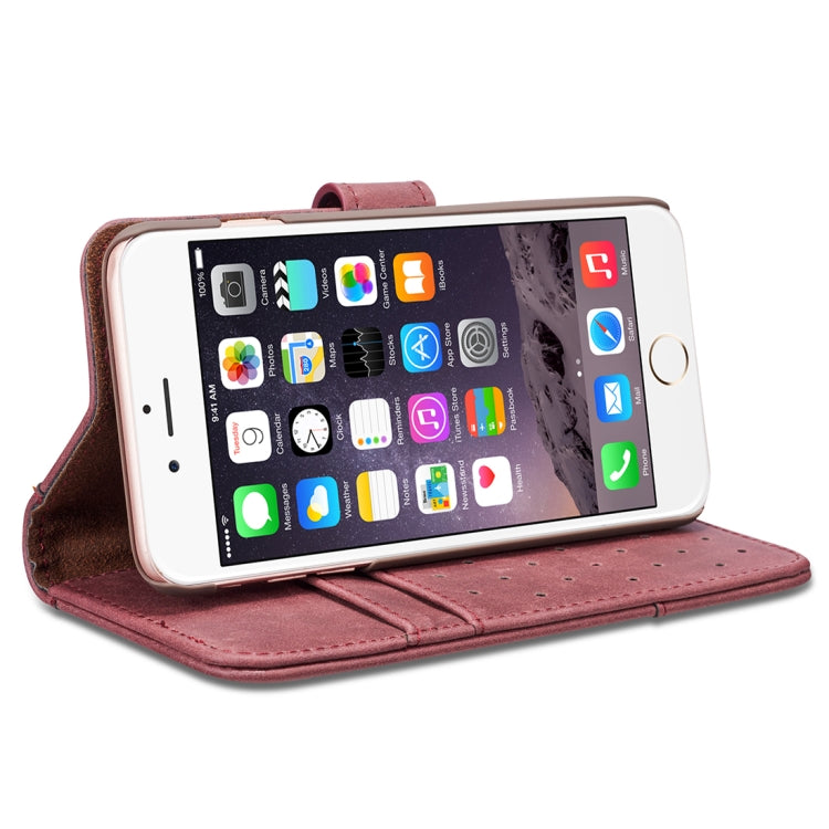 For iPhone SE 2020 & 8 & 7 Retro Cowhide Texture Horizontal Flip Case with Card Slots & Wallet & Holder & Lanyard