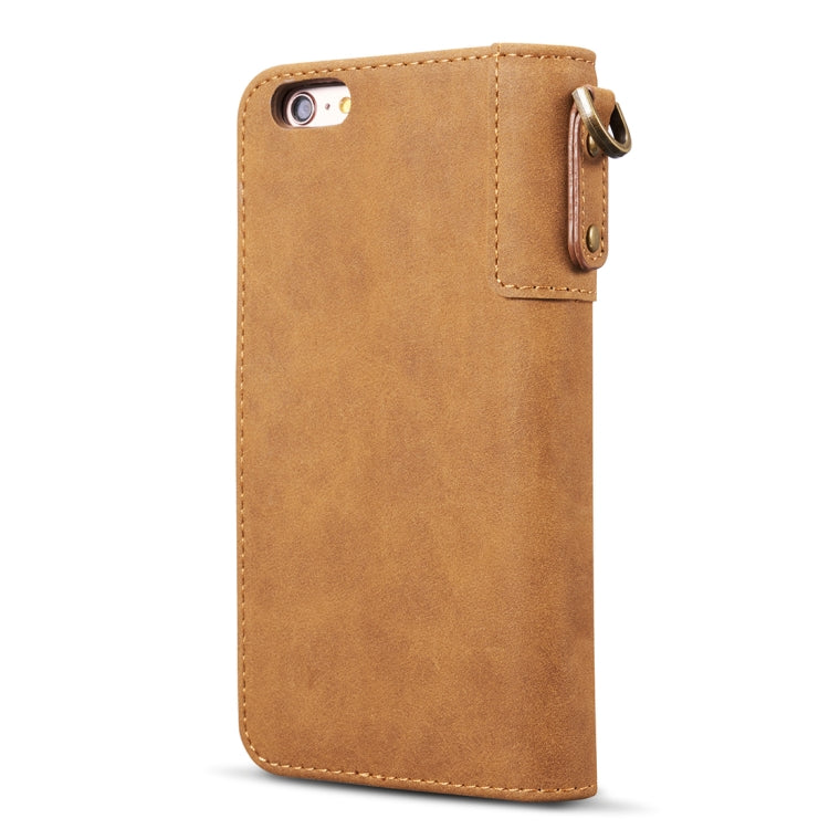 For iPhone SE 2020 & 8 & 7 Retro Cowhide Texture Horizontal Flip Case with Card Slots & Wallet & Holder & Lanyard