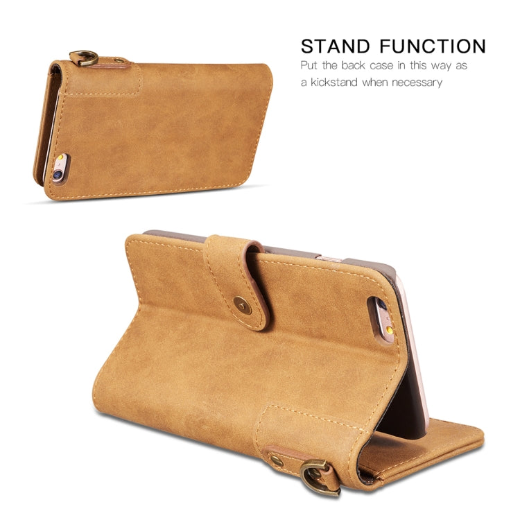 For iPhone SE 2020 & 8 & 7 Retro Cowhide Texture Horizontal Flip Case with Card Slots & Wallet & Holder & Lanyard