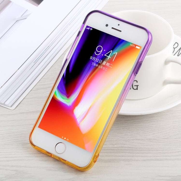 Glitter Powder Gradient Color TPU Case For iPhone SE 2020 & 8 & 7, with Holder