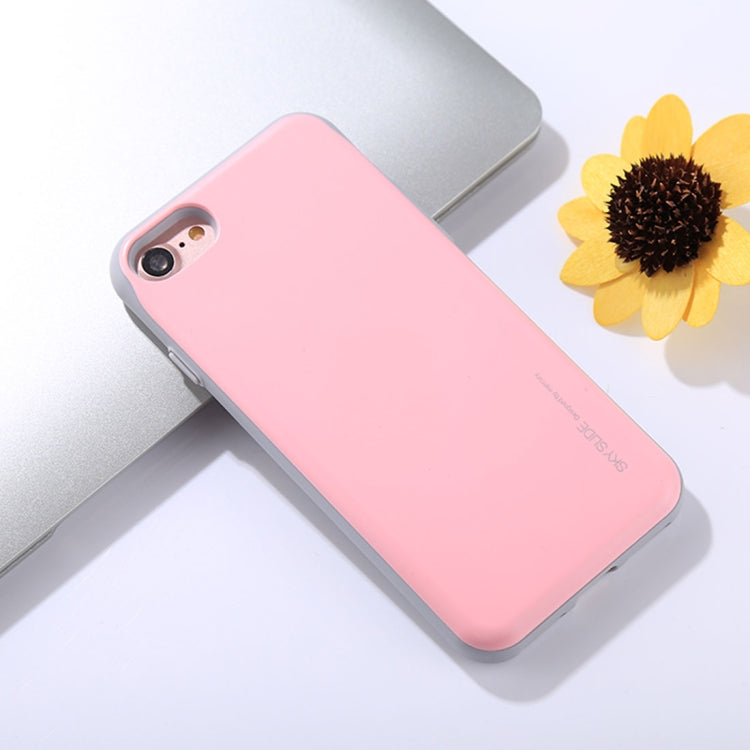 GOOSPERY For iPhone SE 2020 & 8 & 7 TPU + PC Sky Slide Bumper Protective Back Case with Card Slot