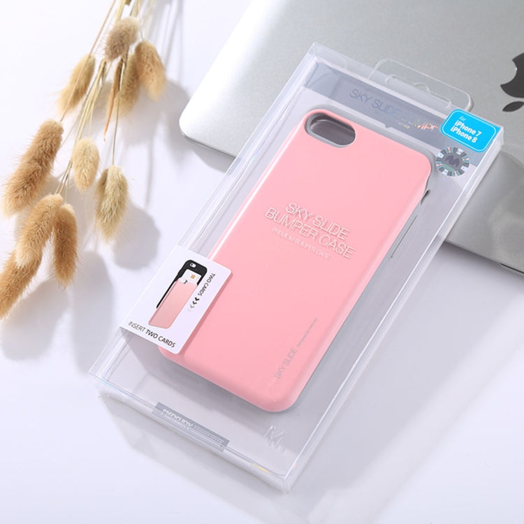 GOOSPERY For iPhone SE 2020 & 8 & 7 TPU + PC Sky Slide Bumper Protective Back Case with Card Slot