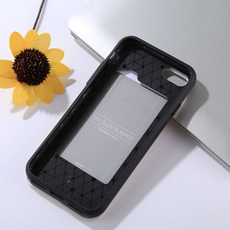 GOOSPERY For iPhone SE 2020 & 8 & 7 TPU + PC Sky Slide Bumper Protective Back Case with Card Slot
