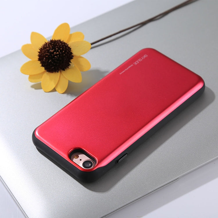 GOOSPERY For iPhone SE 2020 & 8 & 7 TPU + PC Sky Slide Bumper Protective Back Case with Card Slot