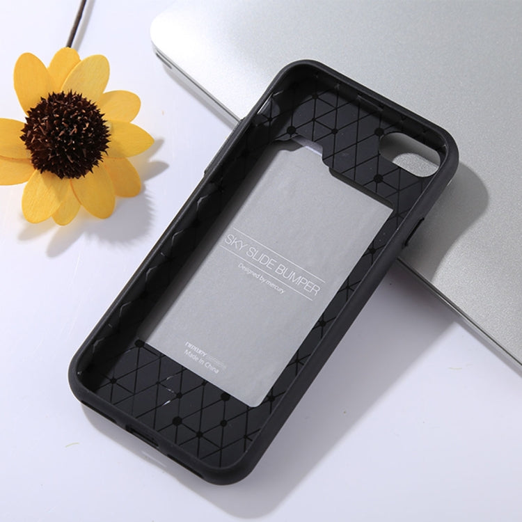 GOOSPERY For iPhone SE 2020 & 8 & 7 TPU + PC Sky Slide Bumper Protective Back Case with Card Slot