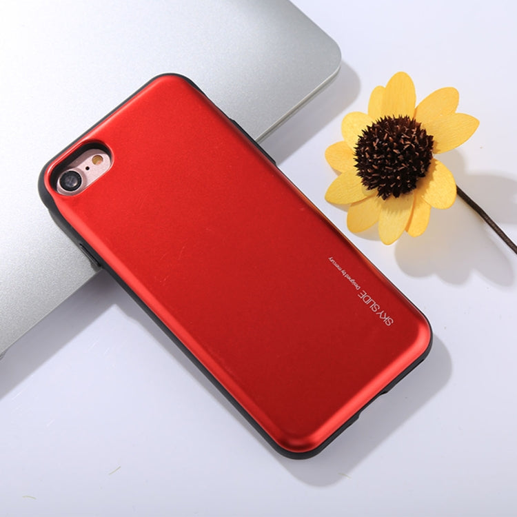 GOOSPERY For iPhone SE 2020 & 8 & 7 TPU + PC Sky Slide Bumper Protective Back Case with Card Slot