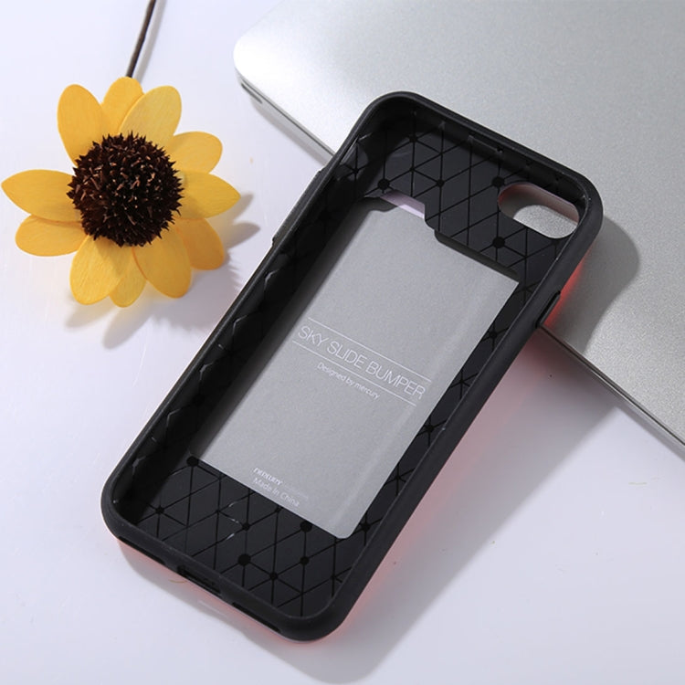 GOOSPERY For iPhone SE 2020 & 8 & 7 TPU + PC Sky Slide Bumper Protective Back Case with Card Slot