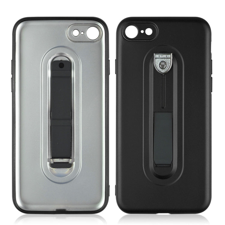 For iPhone SE 2020 & 8 & 7 Ultra-thin Frosted PC + TPU Protective Back Case with Holder