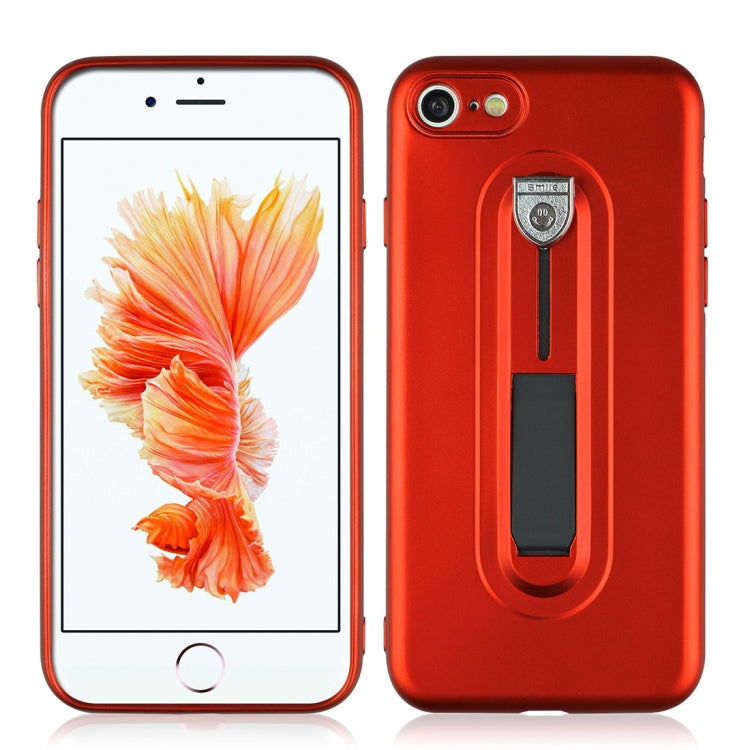 For iPhone SE 2020 & 8 & 7 Ultra-thin Frosted PC + TPU Protective Back Case with Holder