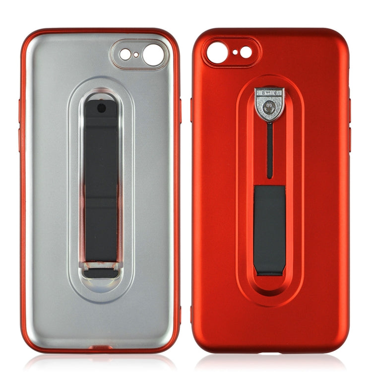 For iPhone SE 2020 & 8 & 7 Ultra-thin Frosted PC + TPU Protective Back Case with Holder