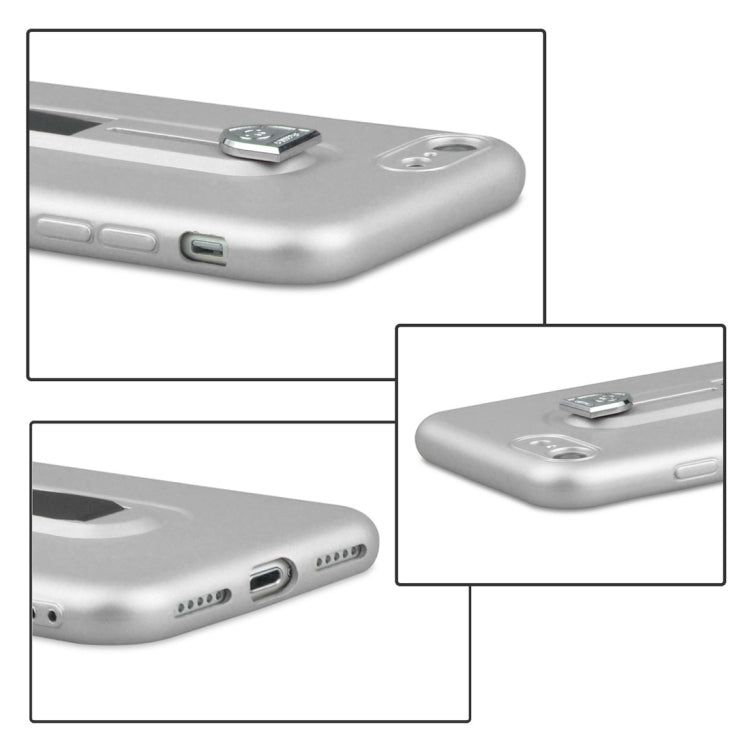 For iPhone SE 2020 & 8 & 7 Ultra-thin Frosted PC + TPU Protective Back Case with Holder