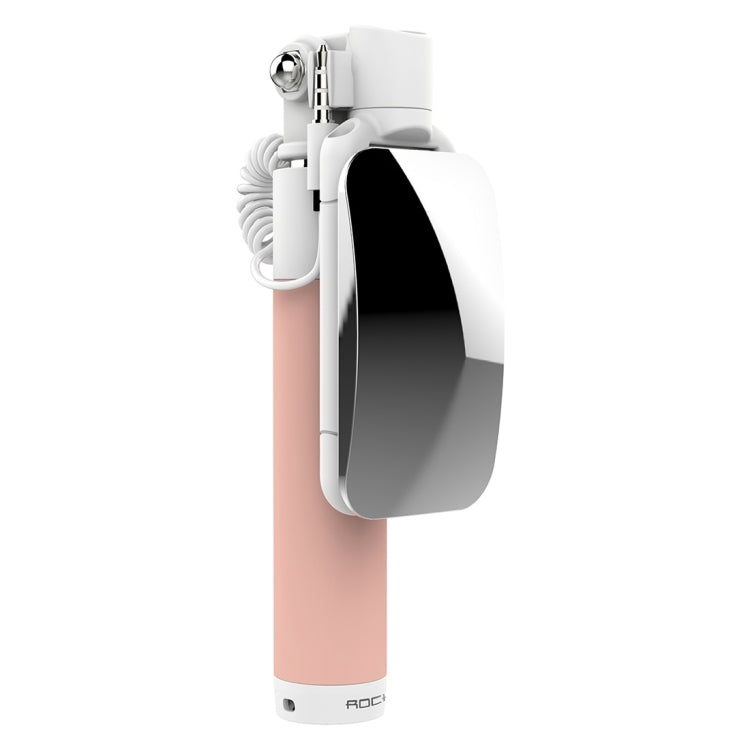 ROCK Mini Selfie Stick Monopod Extendable Handheld Holder with Wire Control & Mirror, For iPhone, Samsung, HTC, LG, Sony, Huawei, Lenovo, Xiaomi and other Smartphones