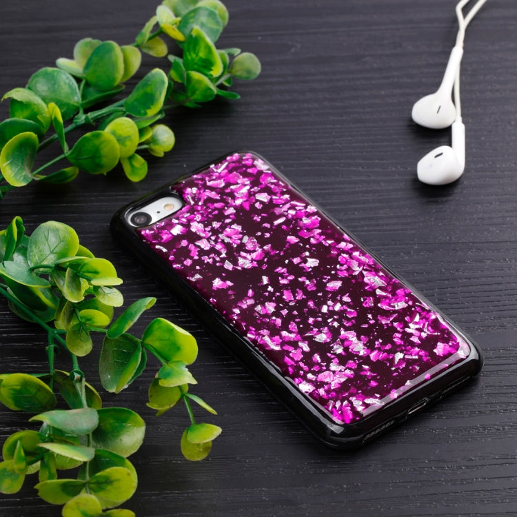 For iPhone SE 2020 & 8 & 7 Gold Foil TPU Protective Back Cover Case