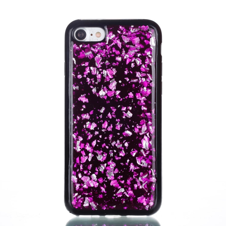 For iPhone SE 2020 & 8 & 7 Gold Foil TPU Protective Back Cover Case