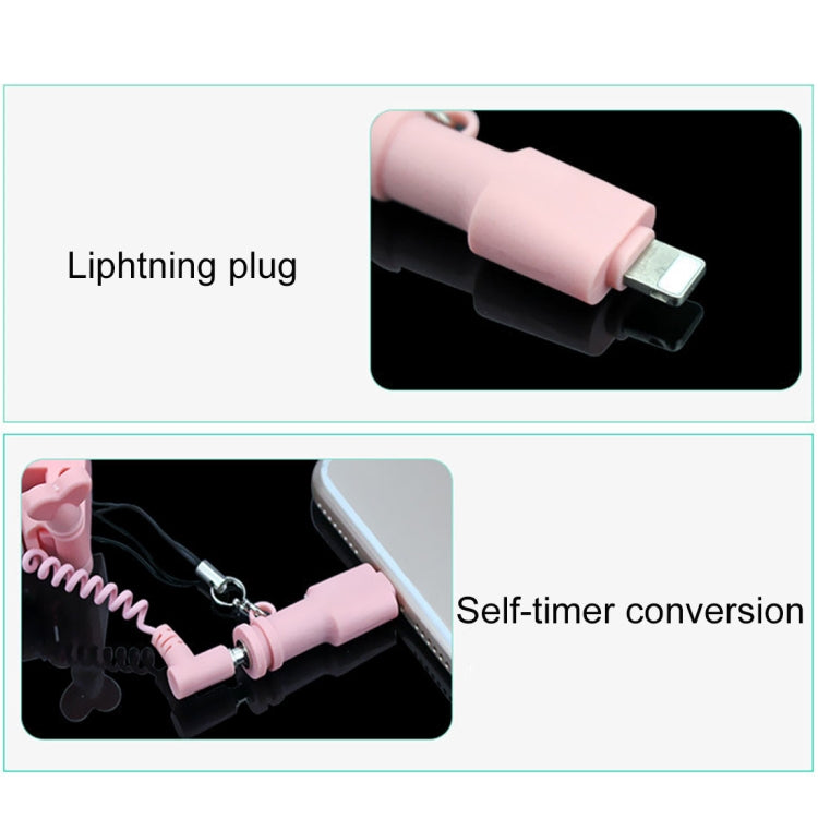 Portable PC Selfie Stick Converter Adapter with Sling, Size: 4.2*1.2cm, For iPhone X, iPhone 8 & 7, iPhone 8 Plus & 7 Plus