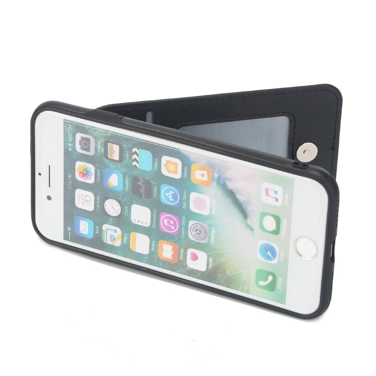 Vertical Flip Zipper Multi-functional Leather Case For iPhone SE 2020 & 8 & 7, with Holder & Photo Frame & Card Slots