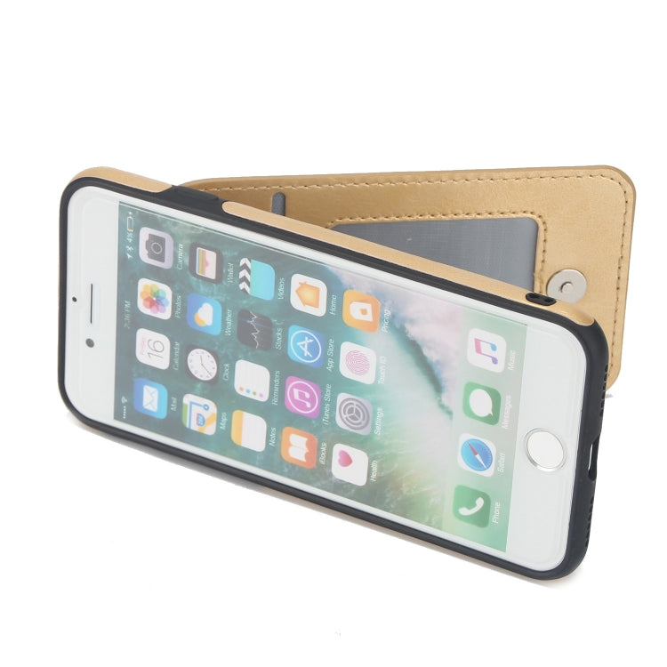 Vertical Flip Zipper Multi-functional Leather Case For iPhone SE 2020 & 8 & 7, with Holder & Photo Frame & Card Slots