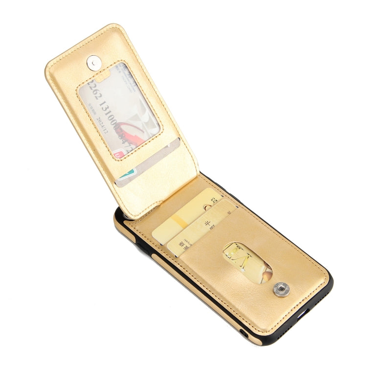 Vertical Flip Zipper Multi-functional Leather Case For iPhone SE 2020 & 8 & 7, with Holder & Photo Frame & Card Slots