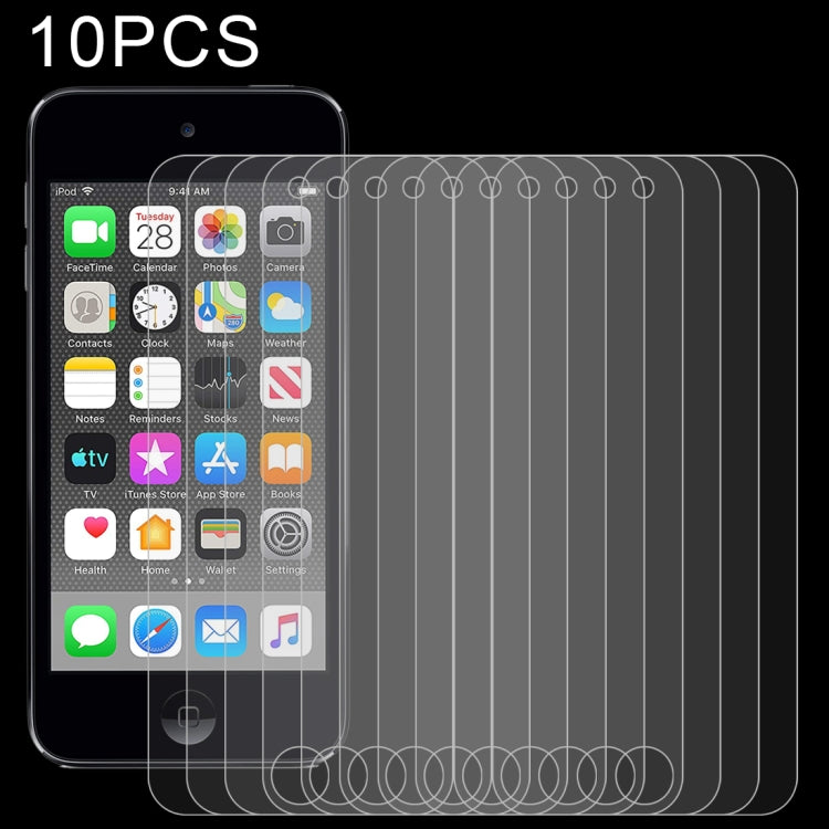 10 PCS 0.26mm 9H 2.5D Tempered Glass Film for iPod touch 7 / touch  6