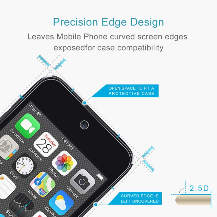 50 PCS 0.26mm 9H 2.5D Tempered Glass Film for iPod touch 7 / touch  6