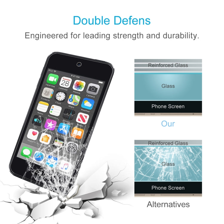 50 PCS 0.26mm 9H 2.5D Tempered Glass Film for iPod touch 7 / touch  6