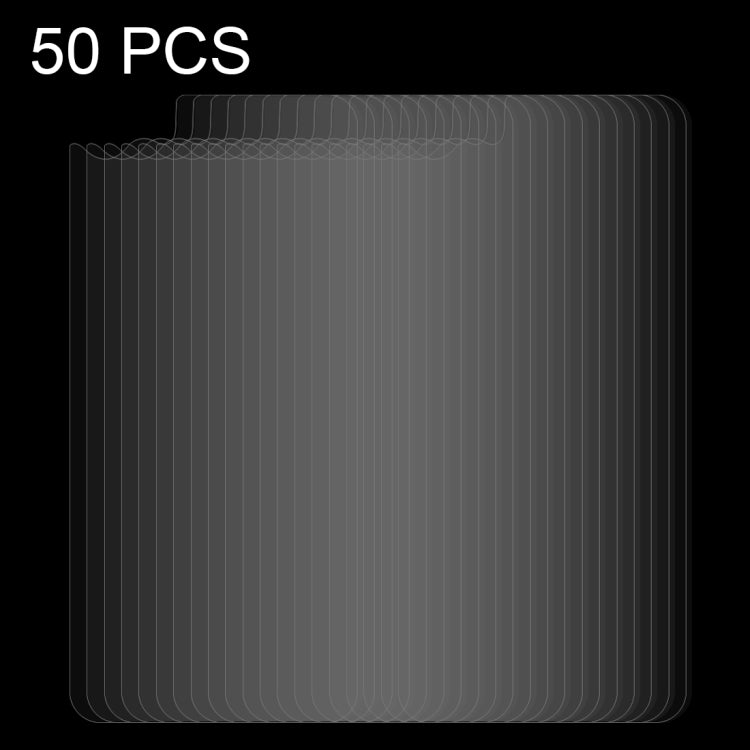 50 PCS for iPhone 8 & 7 0.3mm 9H Surface Hardness 2.5D Curved Edge Explosion-proof Premium Tempered Glass Back Screen Protector