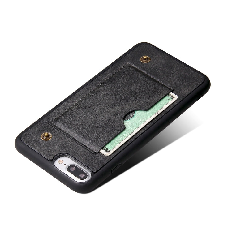 Cowhide Texture Magnetic Absorption Detachable Horizontal Flip Leather Case For iPhone SE 2020 & 8 & 7, with Holder & Card Slots & Wallet