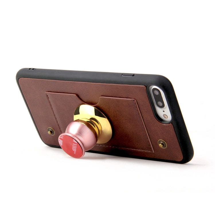 Cowhide Texture Magnetic Absorption Detachable Horizontal Flip Leather Case For iPhone SE 2020 & 8 & 7, with Holder & Card Slots & Wallet