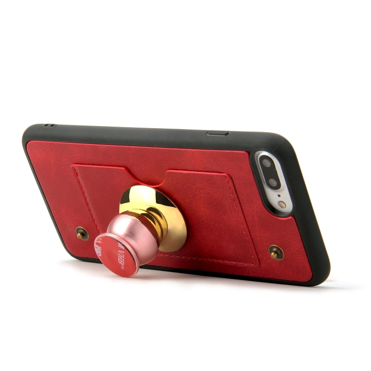 Cowhide Texture Magnetic Absorption Detachable Horizontal Flip Leather Case For iPhone SE 2020 & 8 & 7, with Holder & Card Slots & Wallet