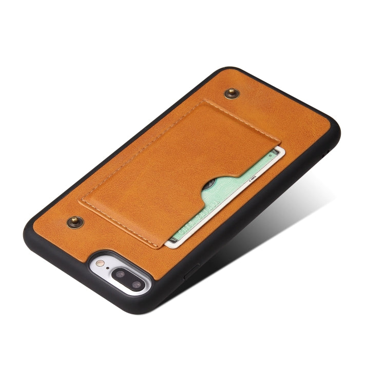 Cowhide Texture Magnetic Absorption Detachable Horizontal Flip Leather Case For iPhone SE 2020 & 8 & 7, with Holder & Card Slots & Wallet