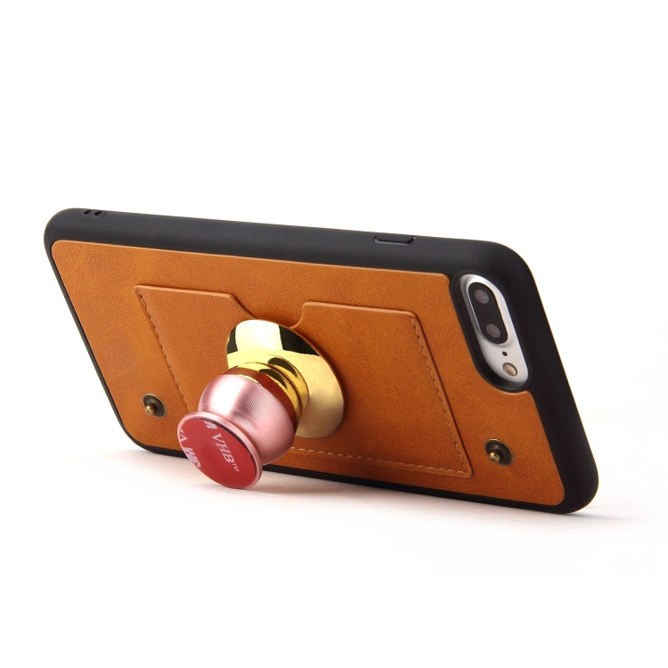 Cowhide Texture Magnetic Absorption Detachable Horizontal Flip Leather Case For iPhone SE 2020 & 8 & 7, with Holder & Card Slots & Wallet