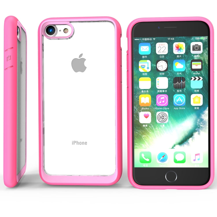 Two-color TPU + Acrylic Back Protective Phone Case for iPhone SE 2022/ iPhone SE 2020/ iPhone 8/iPhone 7