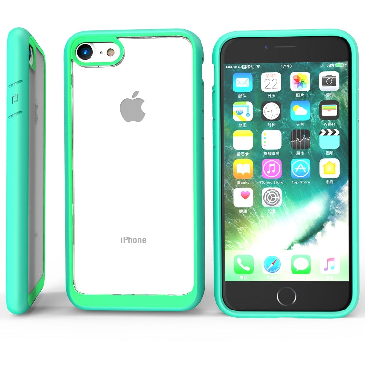 Two-color TPU + Acrylic Back Protective Phone Case for iPhone SE 2022/ iPhone SE 2020/ iPhone 8/iPhone 7