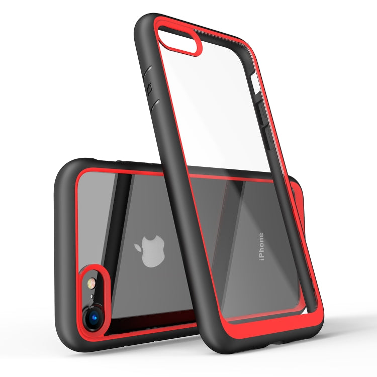 Two-color TPU + Acrylic Back Protective Phone Case for iPhone SE 2022/ iPhone SE 2020/ iPhone 8/iPhone 7